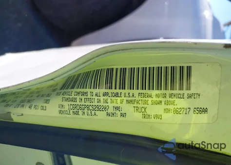 2012 Ram 1500 Slt from USA, damaged, VIN 1C6RD6GP8CS292207